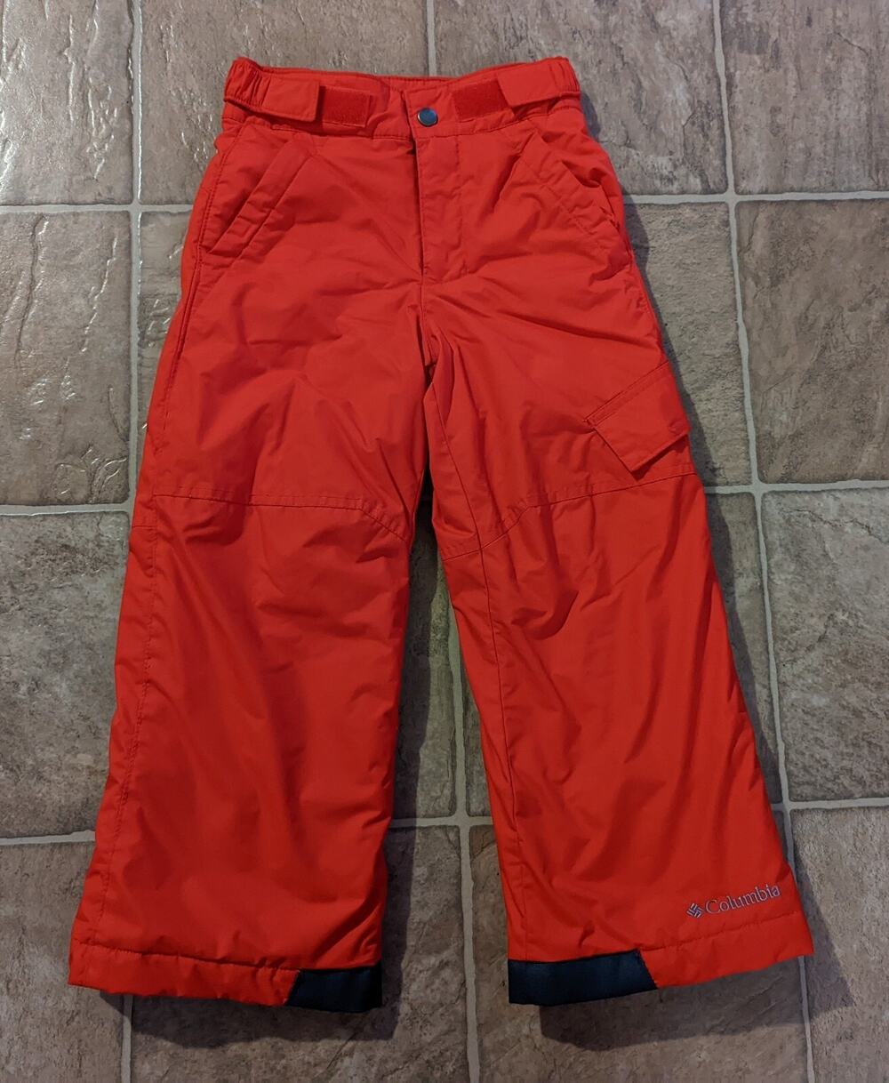 Columbia Sportswear sz XXS 4/5 Snow Pants red lined winter ski unisex kids 2451